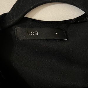 Women’s black velvet midi dress